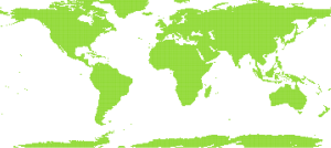 Map of elevation coverage