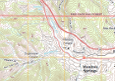 A current USTopo topo map for the Manitou Springs, Colorado area.