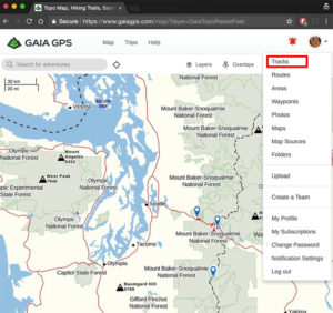 Gaia GPS account options