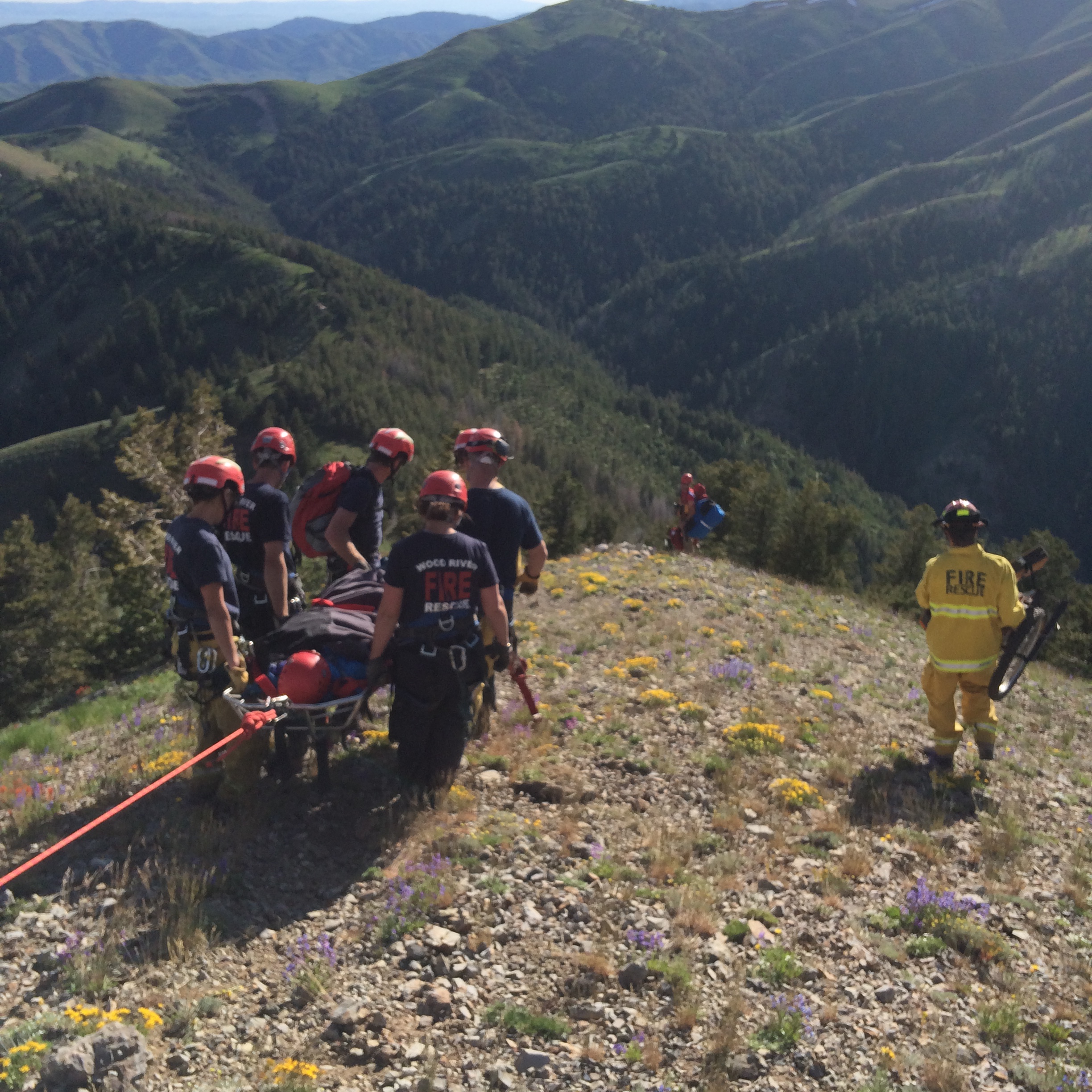 Wood River Fire & Rescue execute a rescue mission using Gaia GPS