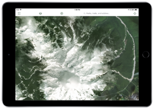 Gaia GPS World Imagery hiking map