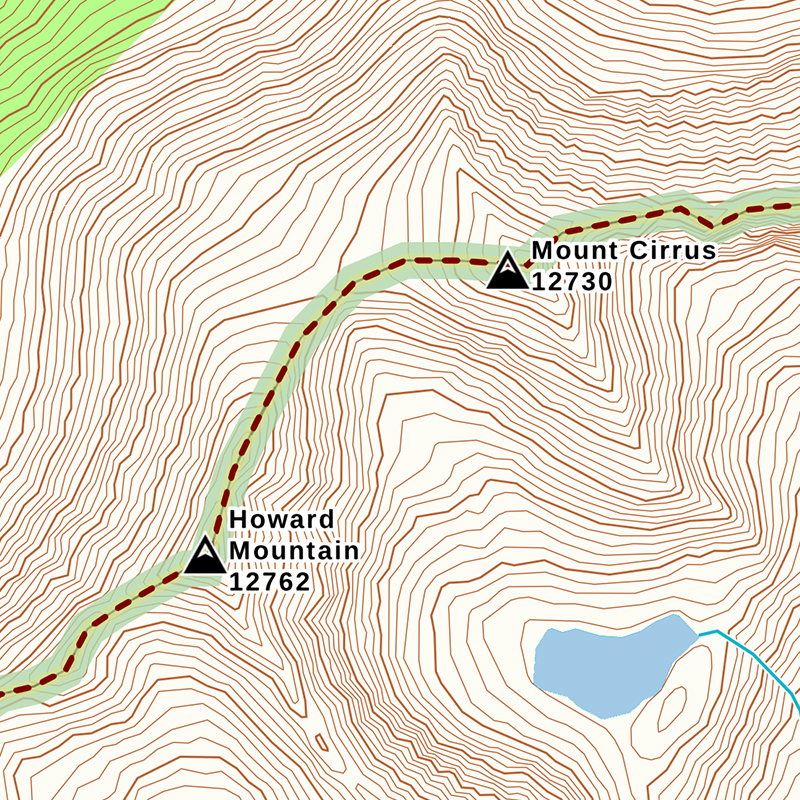 a topographic base map to use with your morel mushroom hunting map