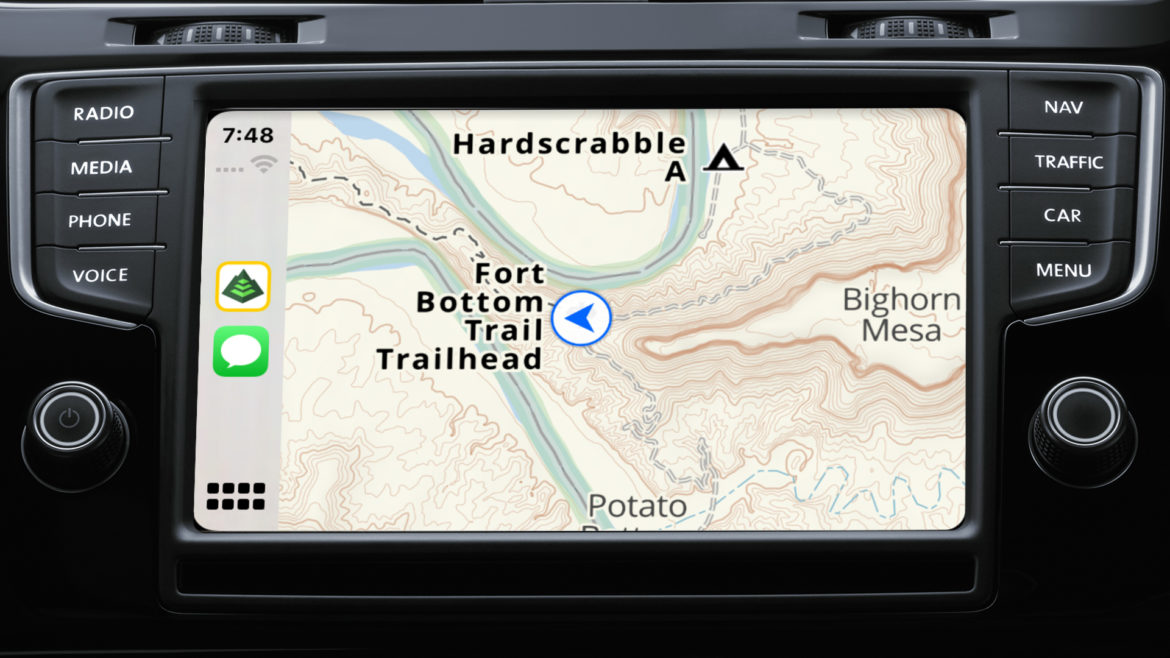 Gaia GPS And Apple CarPlay Bring Outdoor Maps To Your Dashboard - Gaia GPS