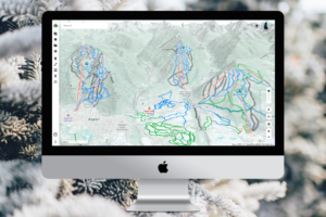 Gaia Winter map showing Aspen.