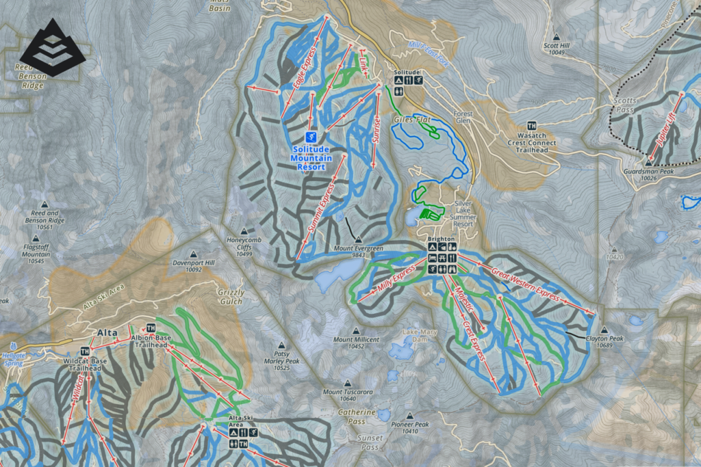 Find Backcountry Skiing in Gaia Winter Map Gaia GPS